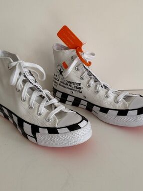 Converse Off White Chuck 70 White Hi All-Star 2018 Virgil Abloh Mens 6 163862C